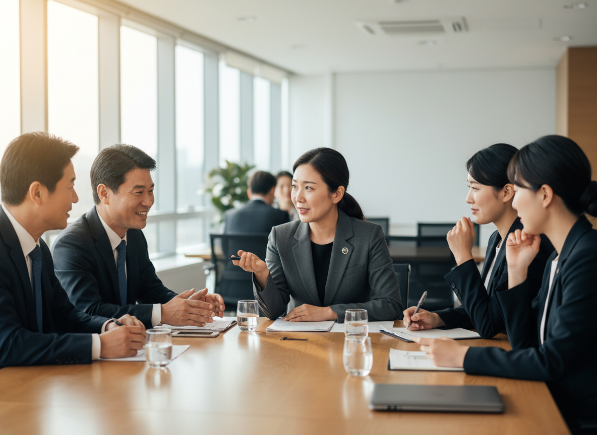 通訳者が活躍するビジネス会議の現場